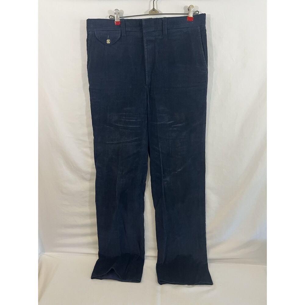 Action Ease By Lord Jeff Navy Corduroy Pants 70’s 32x34